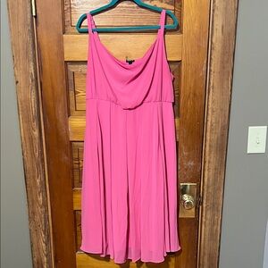 Torrid Dress Size 2x Pink Flared Pockets Adjustable Straps